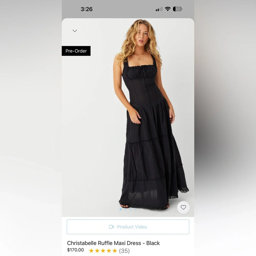 Frankie’s Bikini’s Christabelle Ruffle Maxi Dress